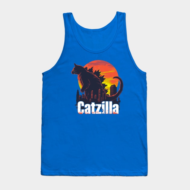 Catzilla Tank Top by Wintrly